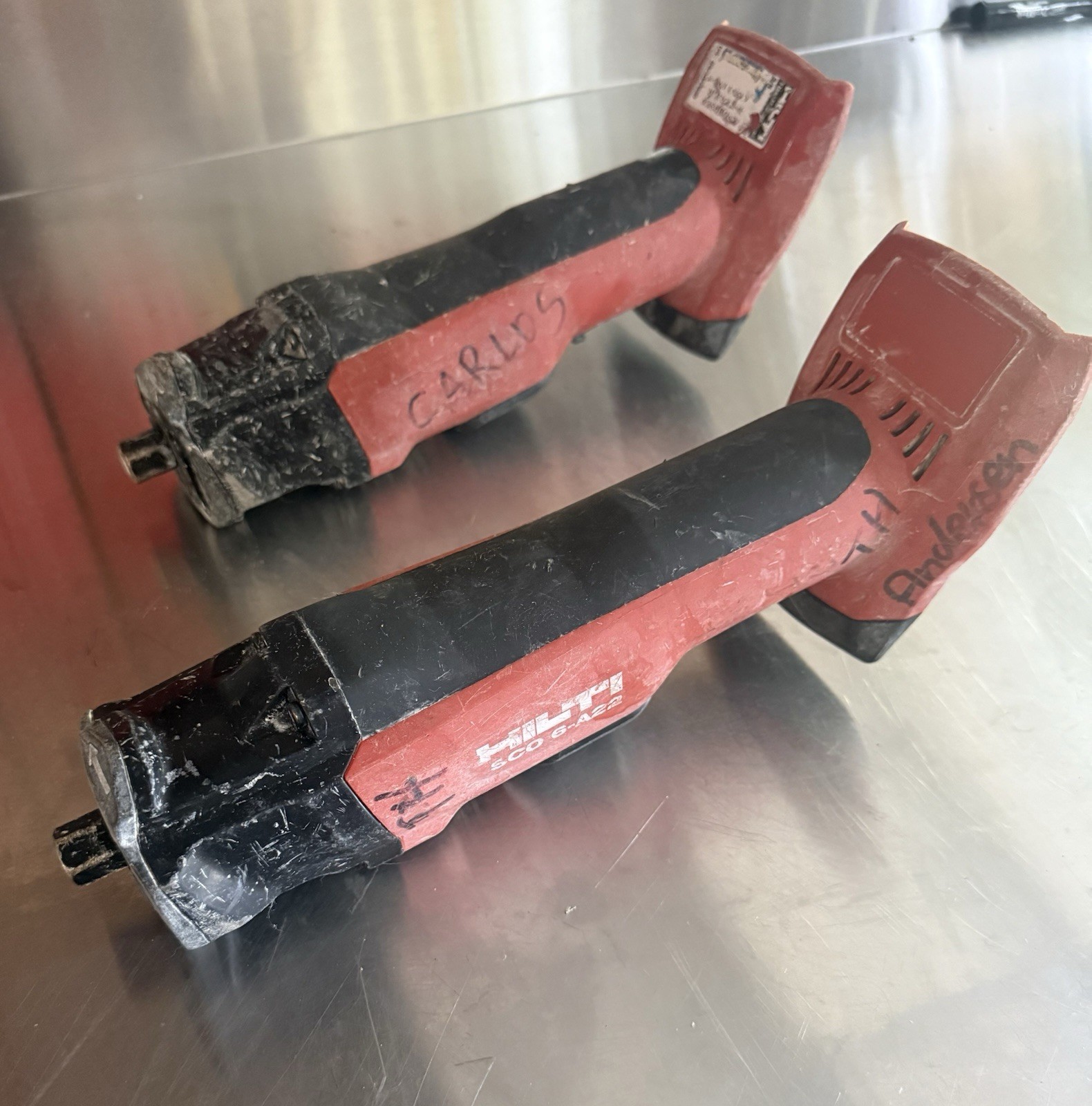 TWO Hilti SCO 6-A22 Cordless Drywall Cut-Out Tools, 22V, Brushless
