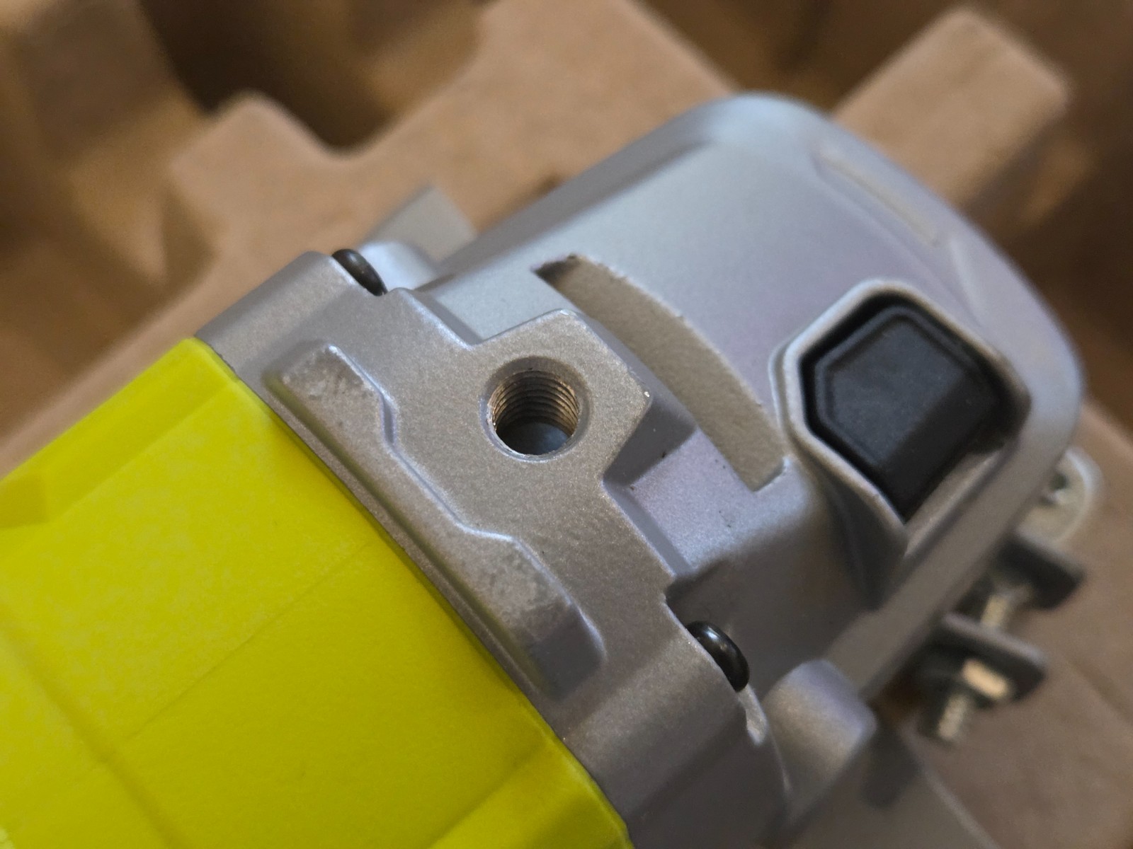 Returned A: Ryobi One+ PCL445B 4 1/2 in Angle Grinder (104-092)