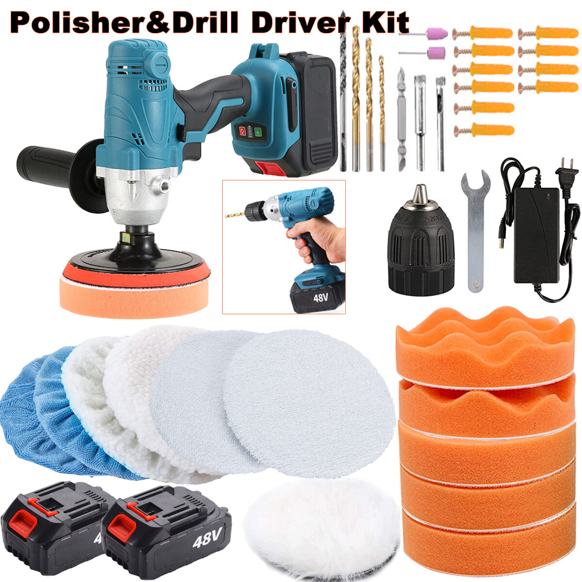 Cordless Polishing Machine 600W Car Polisher Surface Scratch Repair Tool Waxing