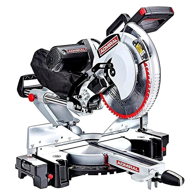 12&Prime; Dual Bevel Sliding Compound Miter Saw 15 Amp Laser Guide LED Wood Cutting