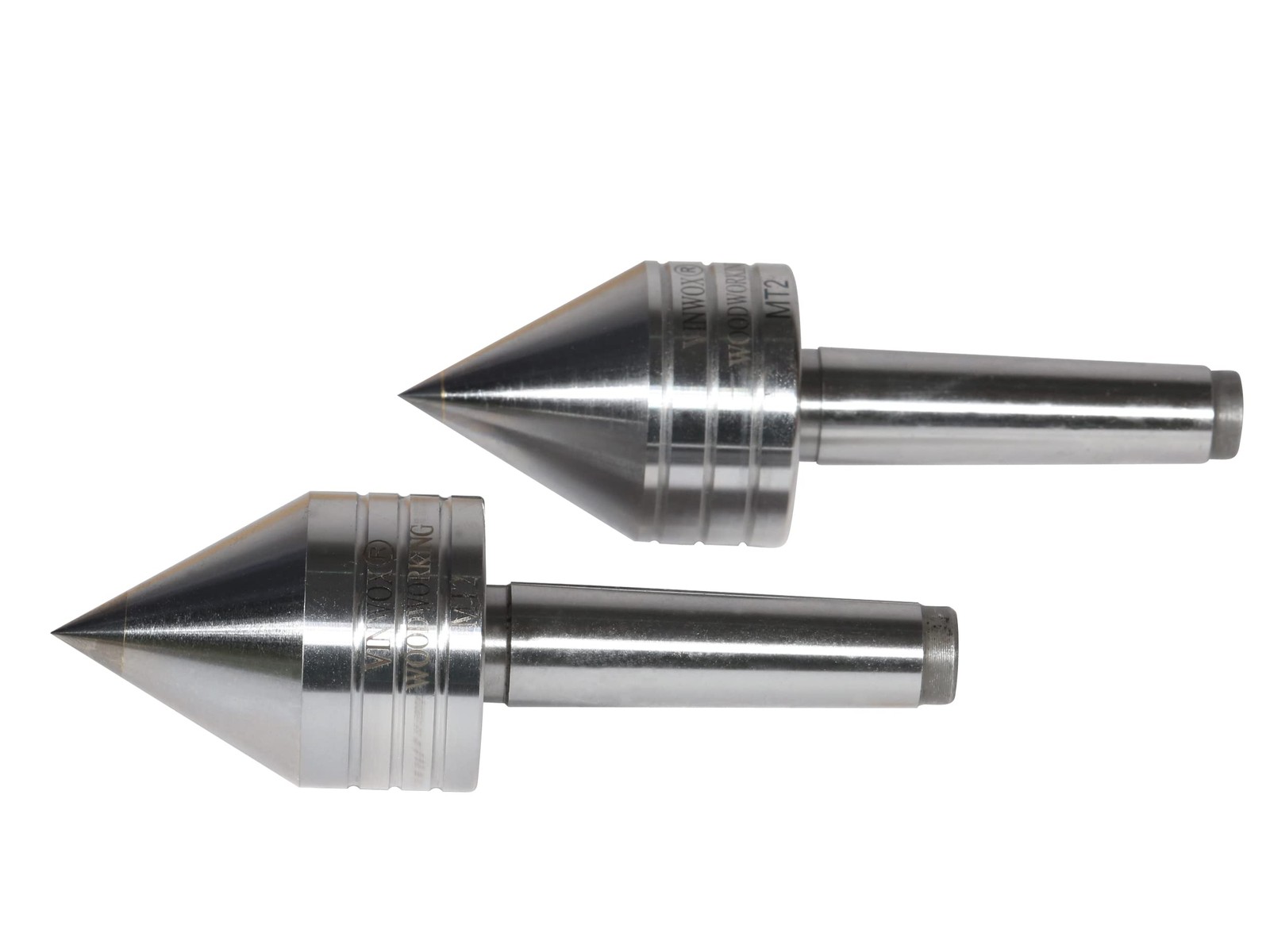 Wood Lathe Carbide Tipped Live Center 2MT Morse Taper Shank 8mm Tip 60 Degree