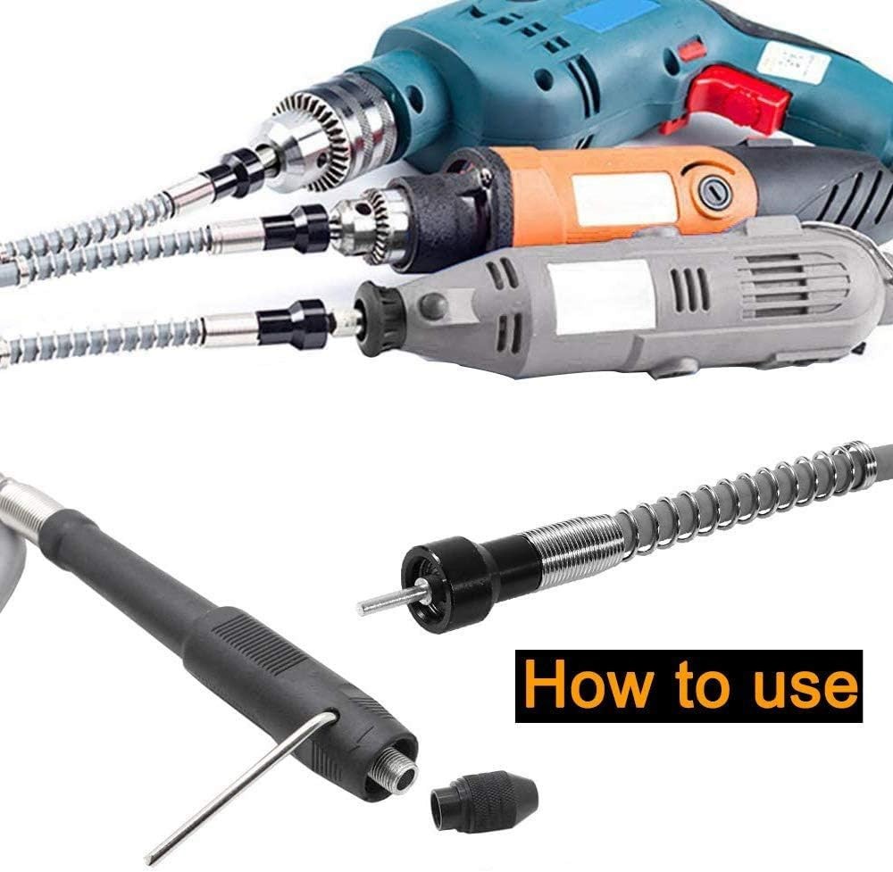 Flex Shaft Adapter Attachment Flexible Drill Shaft Extension keyless Chuck fo…