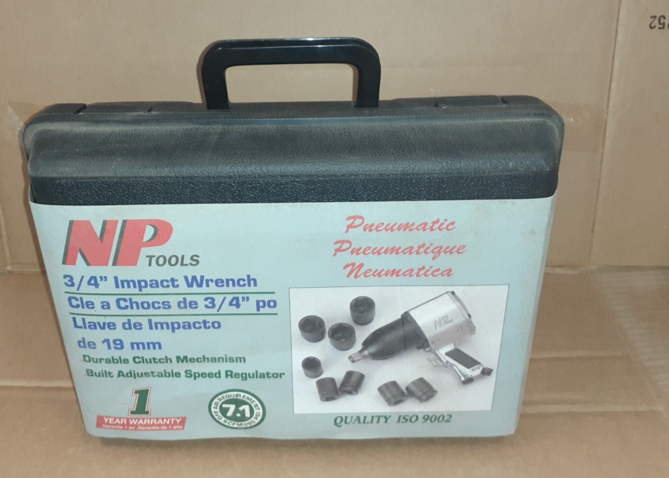 NP Tools 3/4&Prime; square drive Pneumatic Impact Wrench Impact Sockets Set 850ft lbs