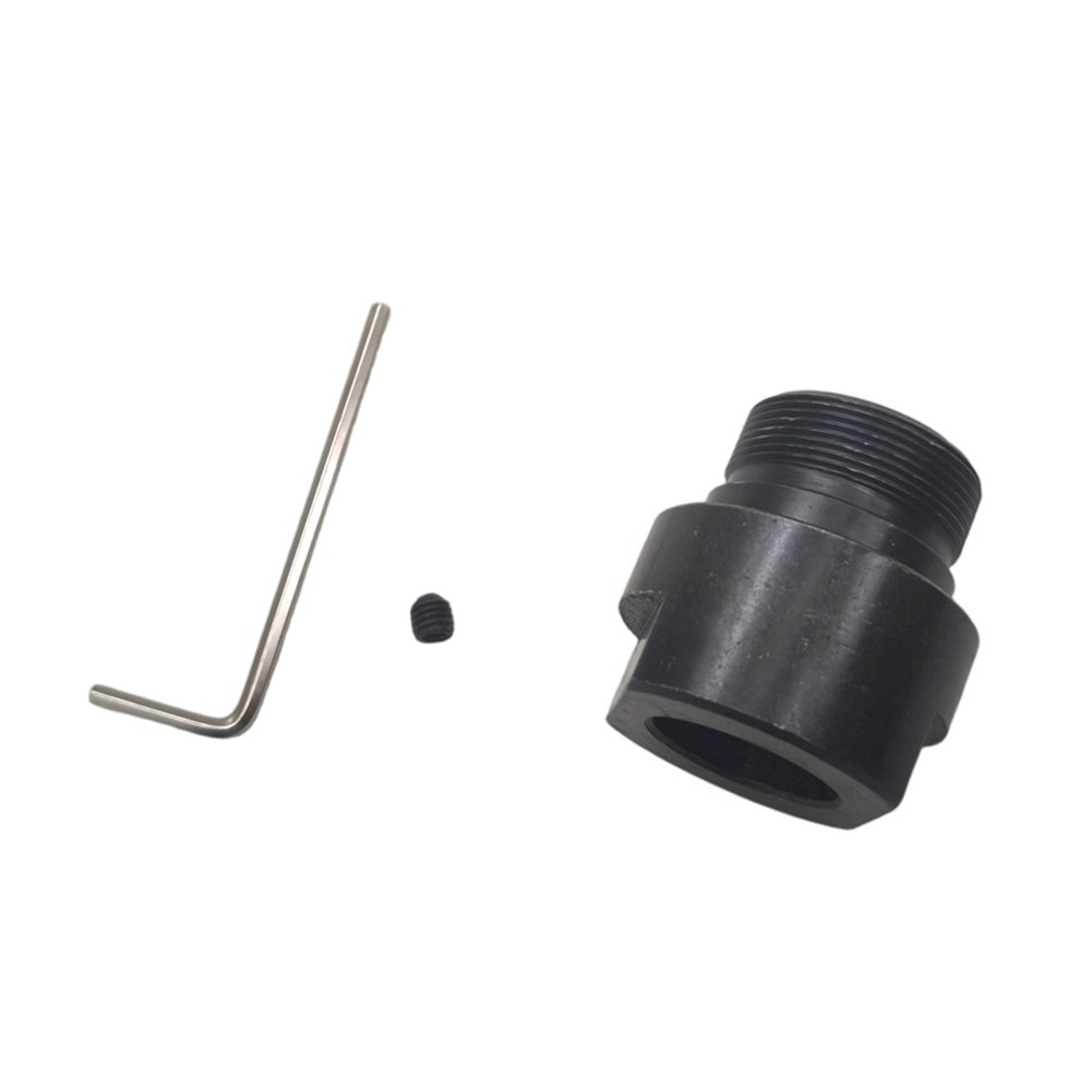Black Finished M25-19 Connecting Shaft for 80mm Chuck M25x1mm Thread 19mm Hole