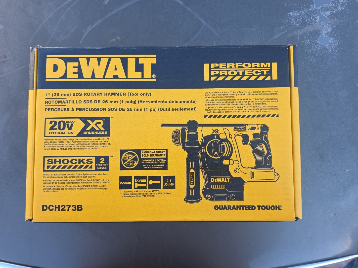 DEWALT DCH273 Li-Ion Battery Powered Rotary Hammer Drill (Tool Only)