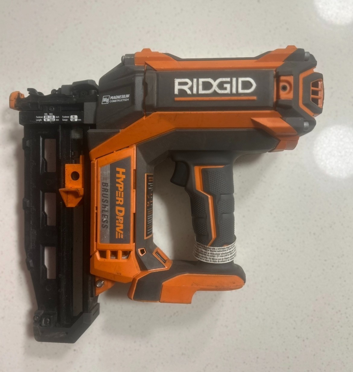 18V Brushless Cordless 16-Gauge 2-1/2 in. Straight Finish … Hyper drive
