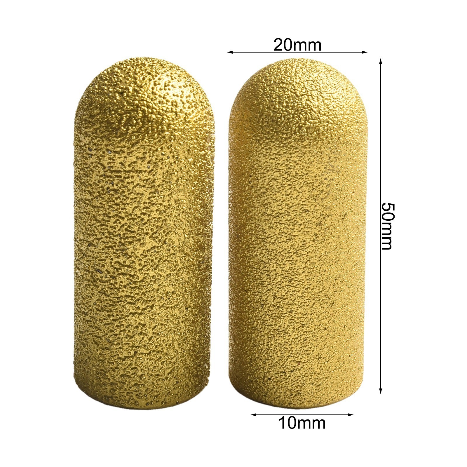 2pcs Diamond Brazed Milling Trimming Head for Quartz Stone Marble Surfaces