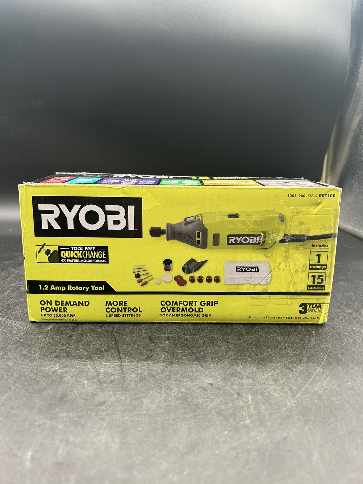 RYOBI 1.2 Amp Corded Rotary Tool RRT100