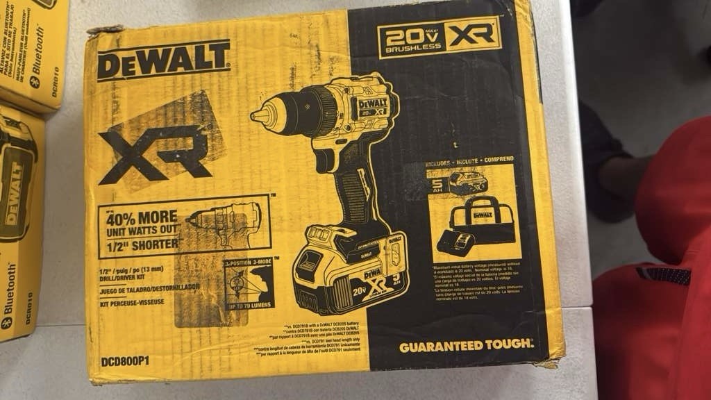 DEWALT DCD800P1 20V Max XR Lithium-Ion Cordless 1/2 In. Drill/Driver Ki