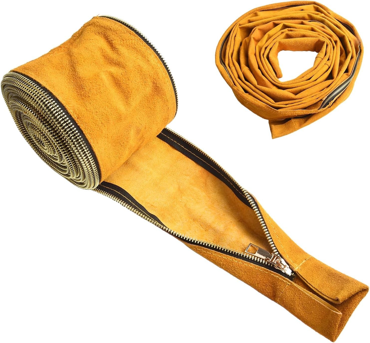 25FT TIG Welding Torch Cable Cover Resistant Leather Black Hose Cover 7.6