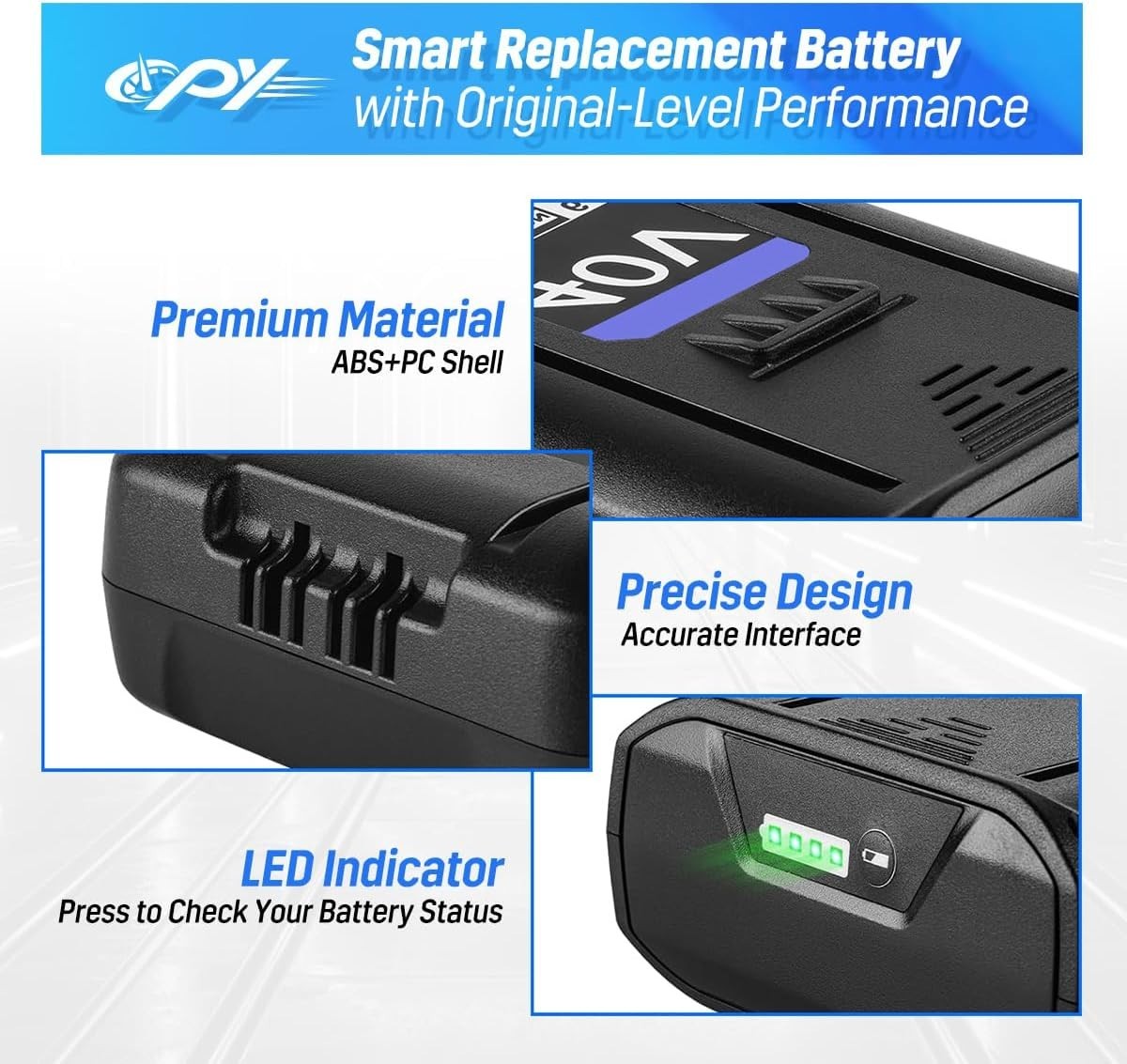 3-PACK 3.5Ah Lithium-ion Battery for Kobalt 40V Max KB540C-06 KB245-06 KB240-06
