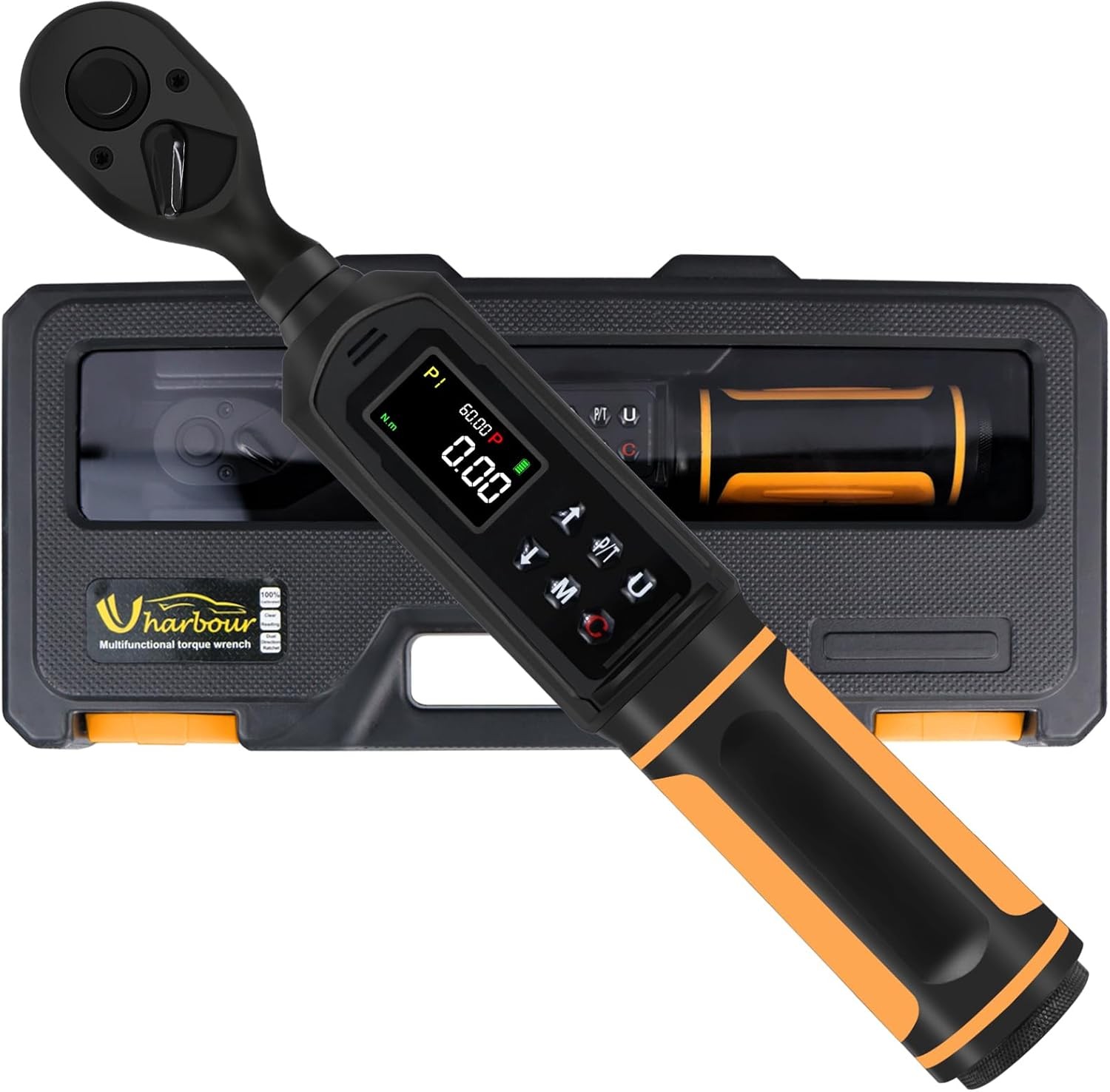 Digital Torque Wrench 3/8 Drive, 0.66-44.29Ft.lbs/0.9-60Nm 3/8" Drive