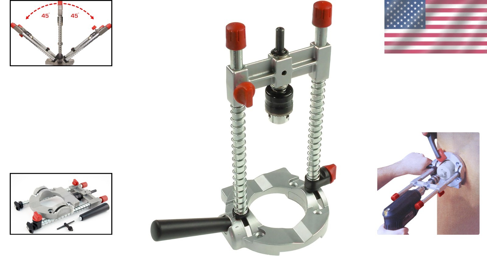 Silver Multi-Angle Drill Guide for Precision Drilling