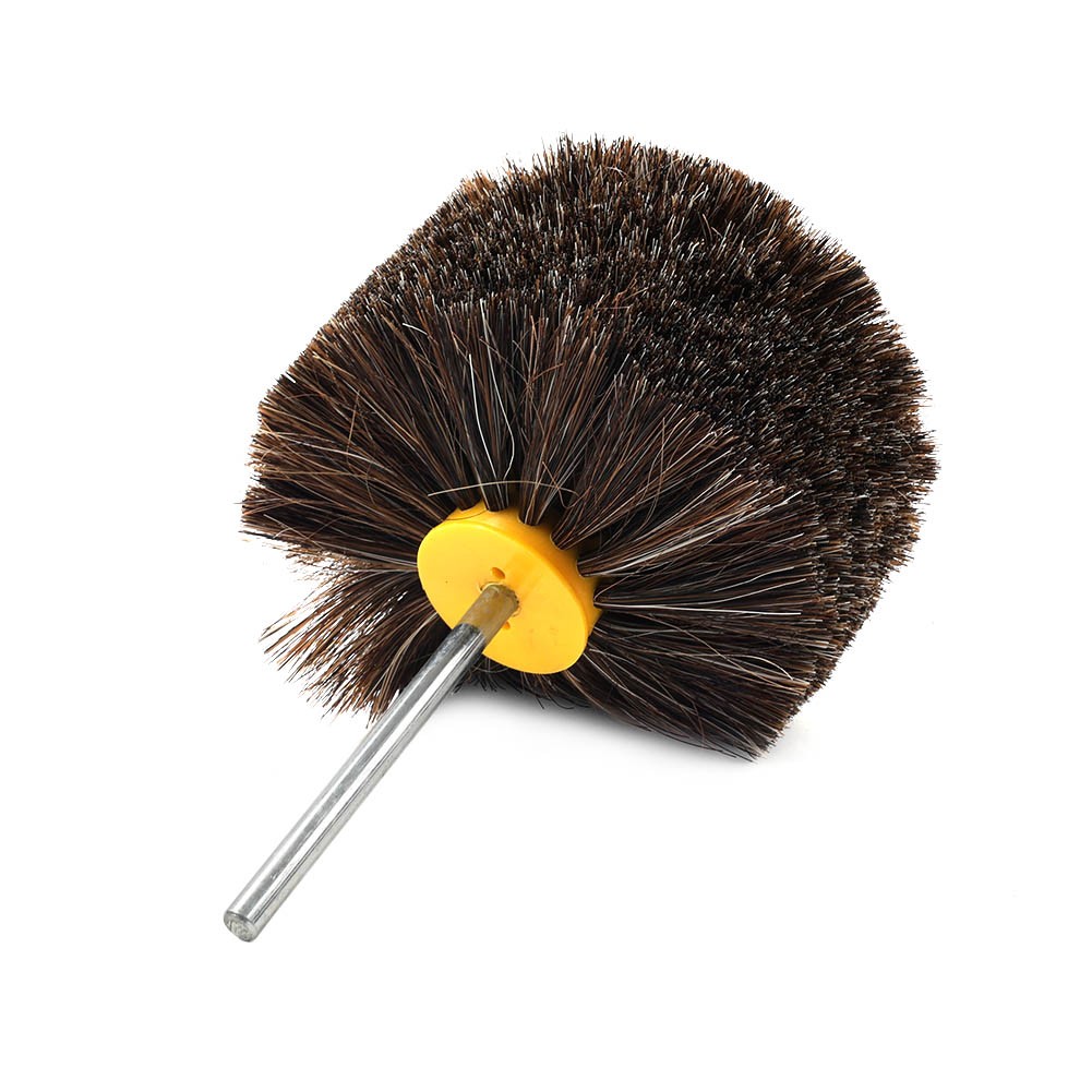 4&Prime; Horsehair Polishing Wheel Buffing Brush with Ball Head Wood Metal Rotary Tool