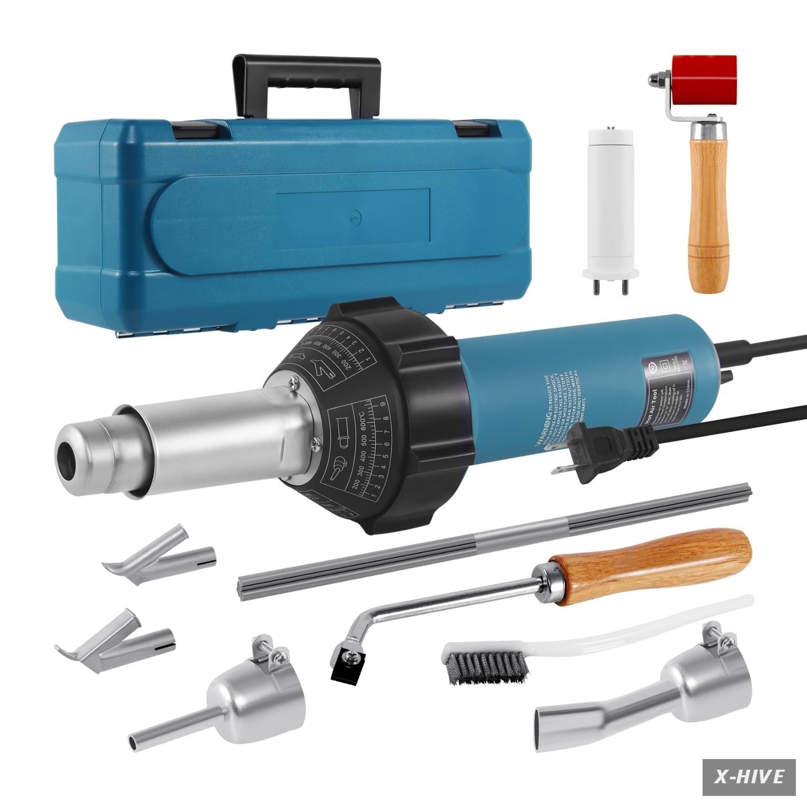 1600W 110V Hot Air Welder Heating Gun, TPO PVC Vinyl Welding Kit with Welding Sp