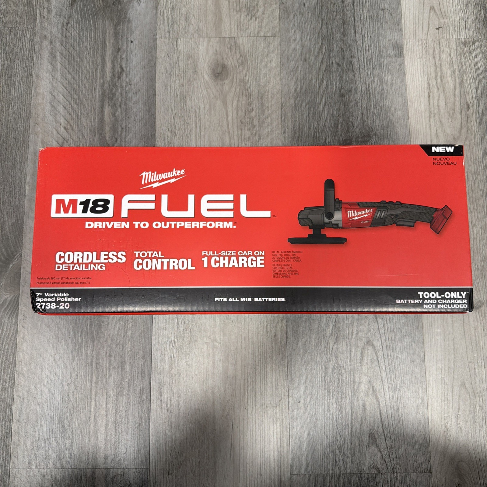 Milwaukee 2738-20 M18 FUEL 7&Prime; Variable Speed Polisher Cordless NEW – Bare Tool