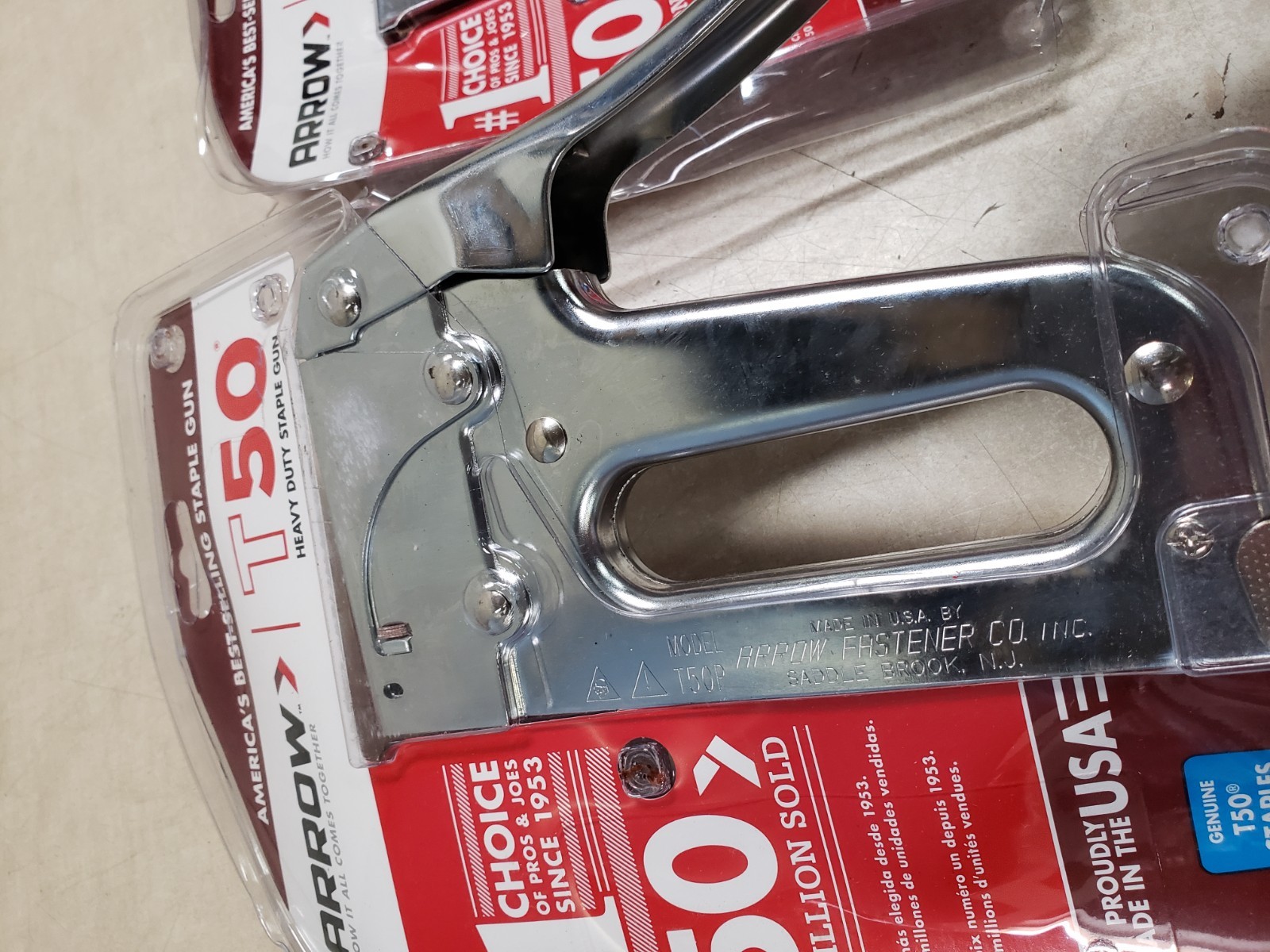 Lot of 2 – Arrow T50 Pro Heavy Duty Staple Gun