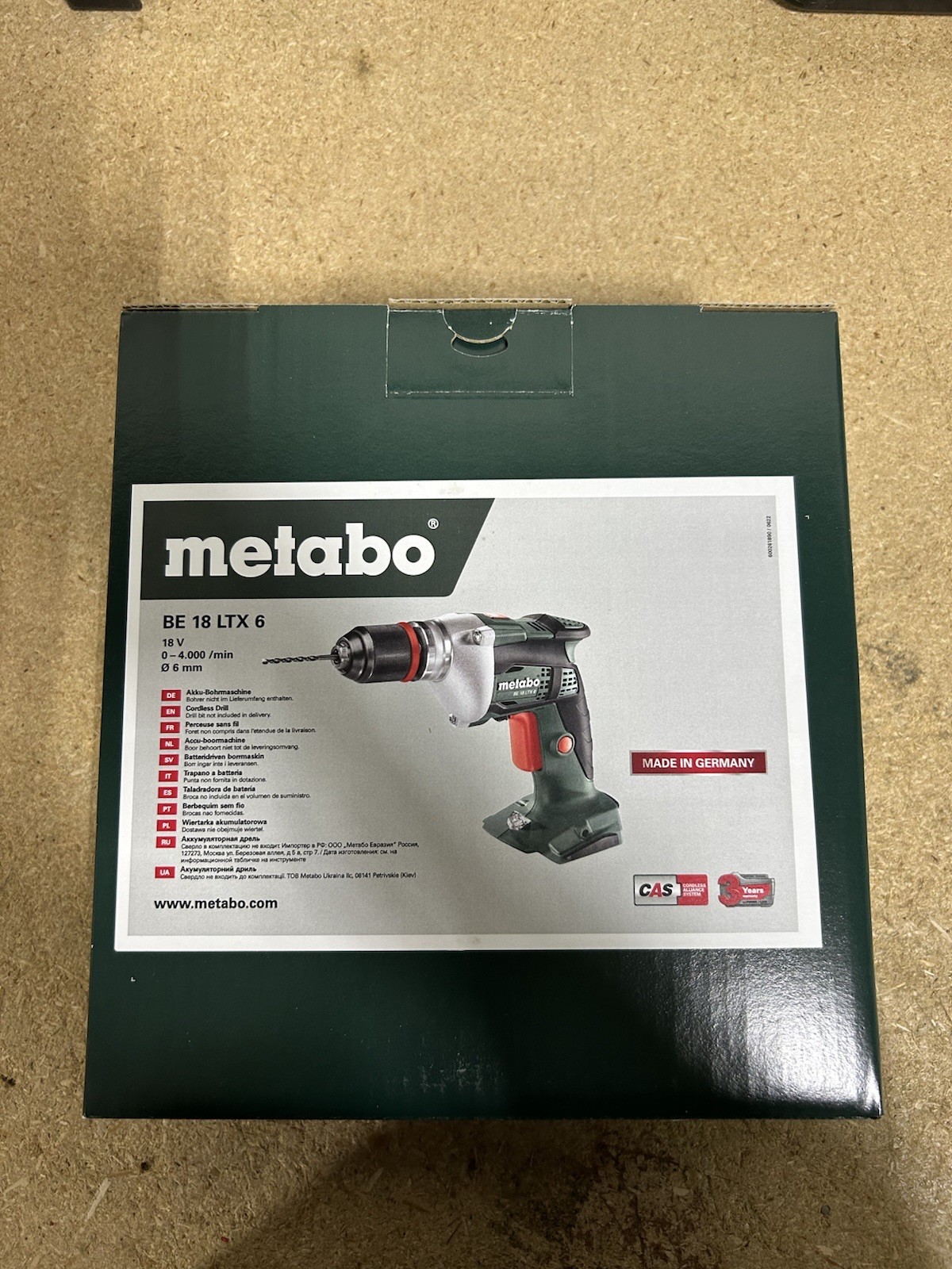 Metabo Be 18 LTX 6 Cordless Drill Tool Only Brand New Fast Shipping