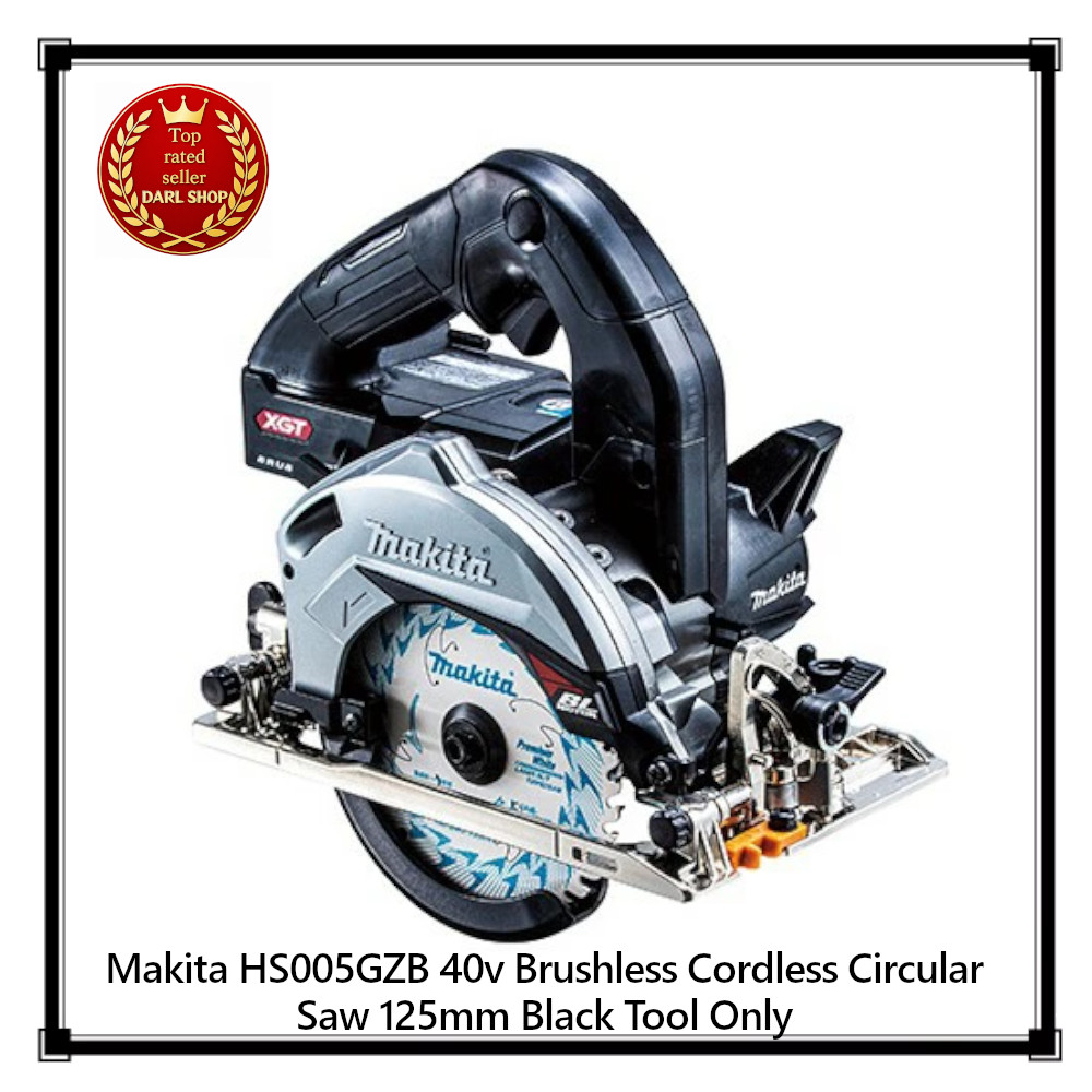 Makita HS005GZB 40v Brushless Cordless Circular Saw 125mm Black Tool Only New JP