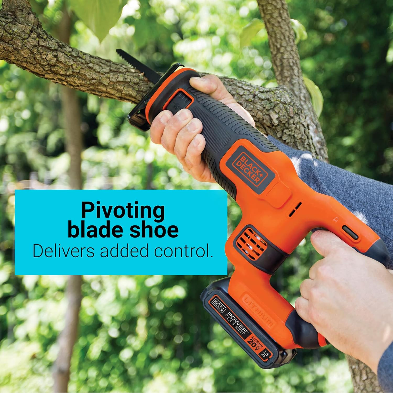 BLACK+DECKER 20V MAX* POWERCONNECT 7/8 In. Cordless Reciprocating Saw (BDCR20B)
