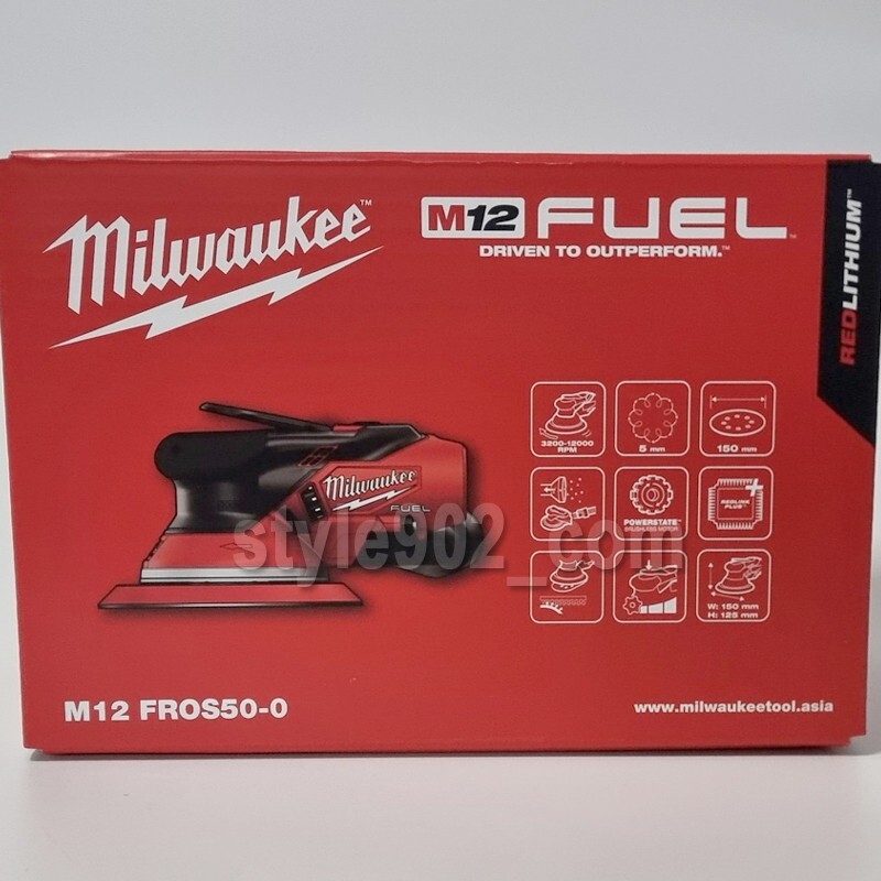 U.S Tariff Free – Milwaukee M12 FROS50-0 150mm 6&Prime; Sander with 5.0mm orbit