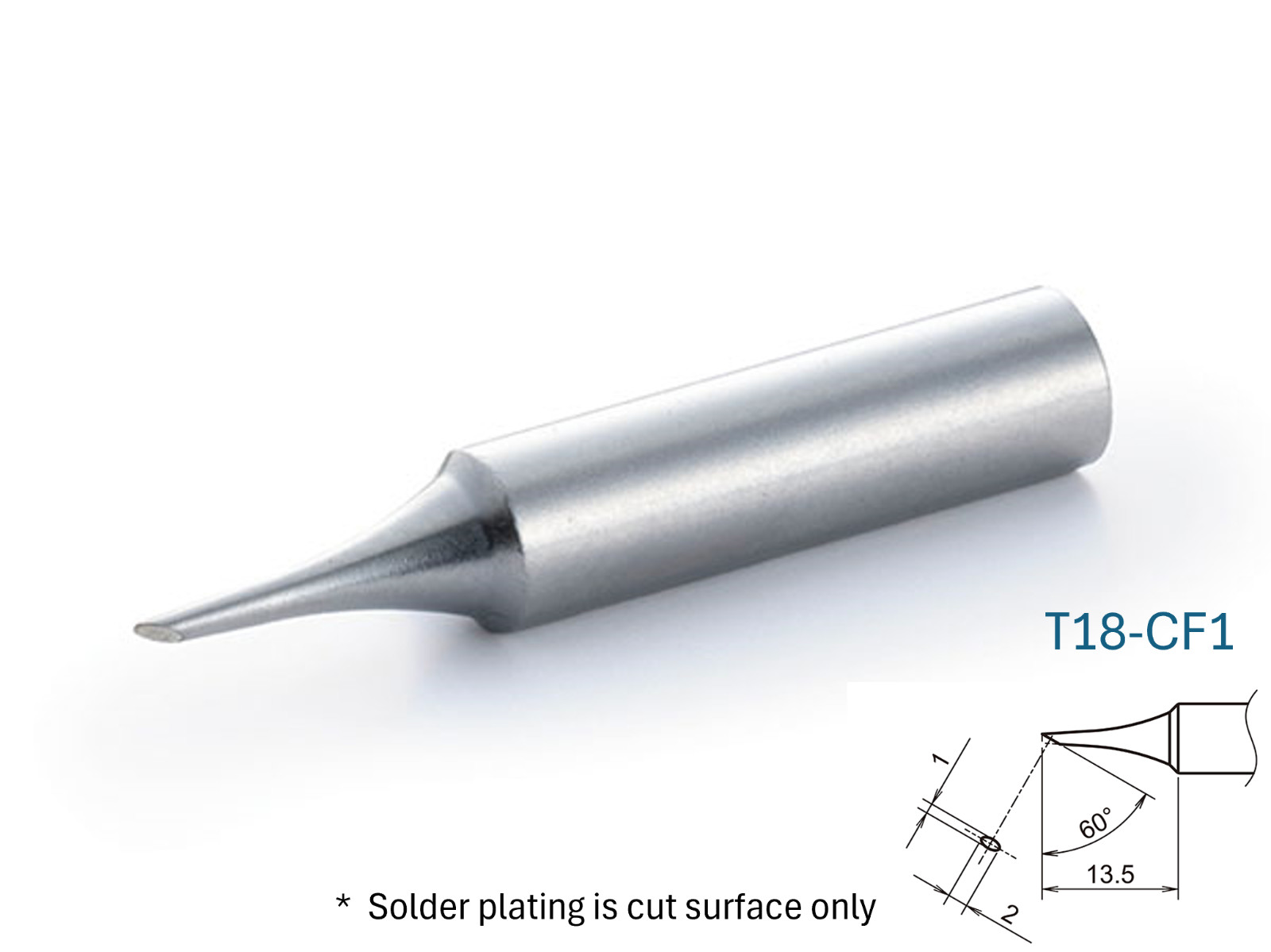 Hakko T18 Series C-Type Soldering Tip for FX-600/FX-8801, Choose from 15 pattern