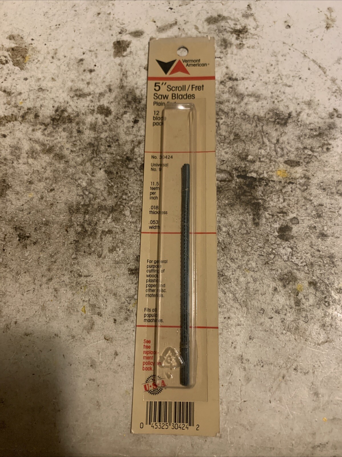 Vermont American 30424, 5&Prime; Scroll Blade 12 Pc. Set, 11.5 New