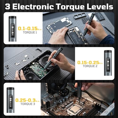 Mini Electric Screwdriver Set 3.7V, 62 in 1 Precision Screwdriver 62-in-1-grey