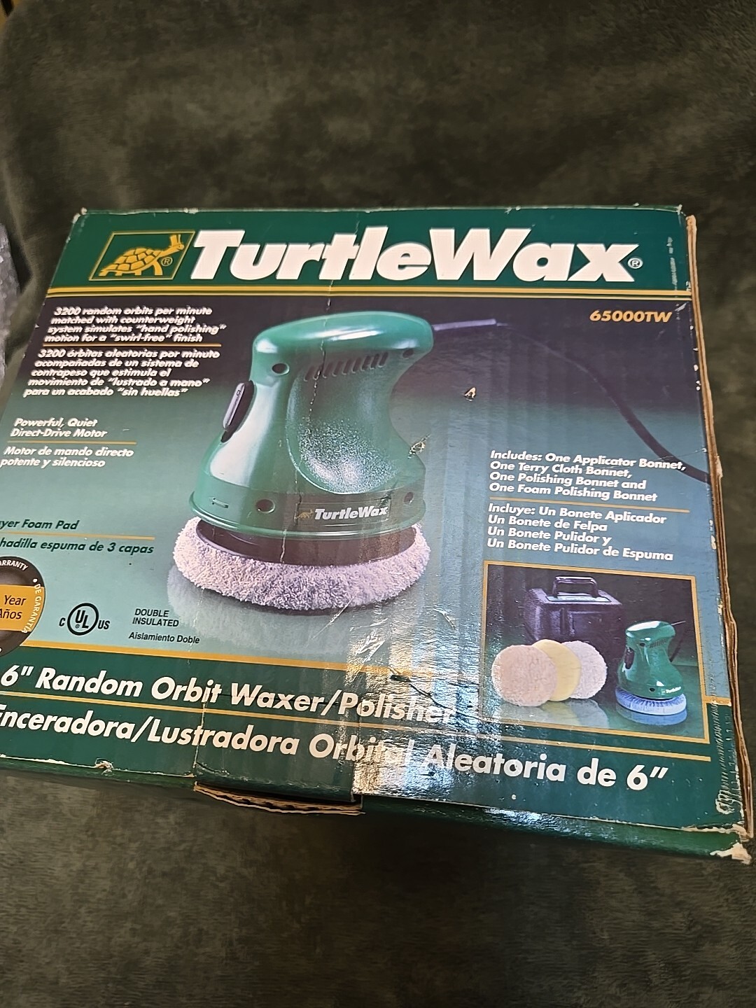 TURTLEWAX DOUBLE INSULATED BUFFER/POLISHER SYSTEM MODEL NO.65000TW w/ Case