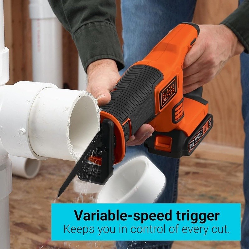 20V MAX Reciprocating Saw Variable Speed Compact Electric Tool Free Blade Change