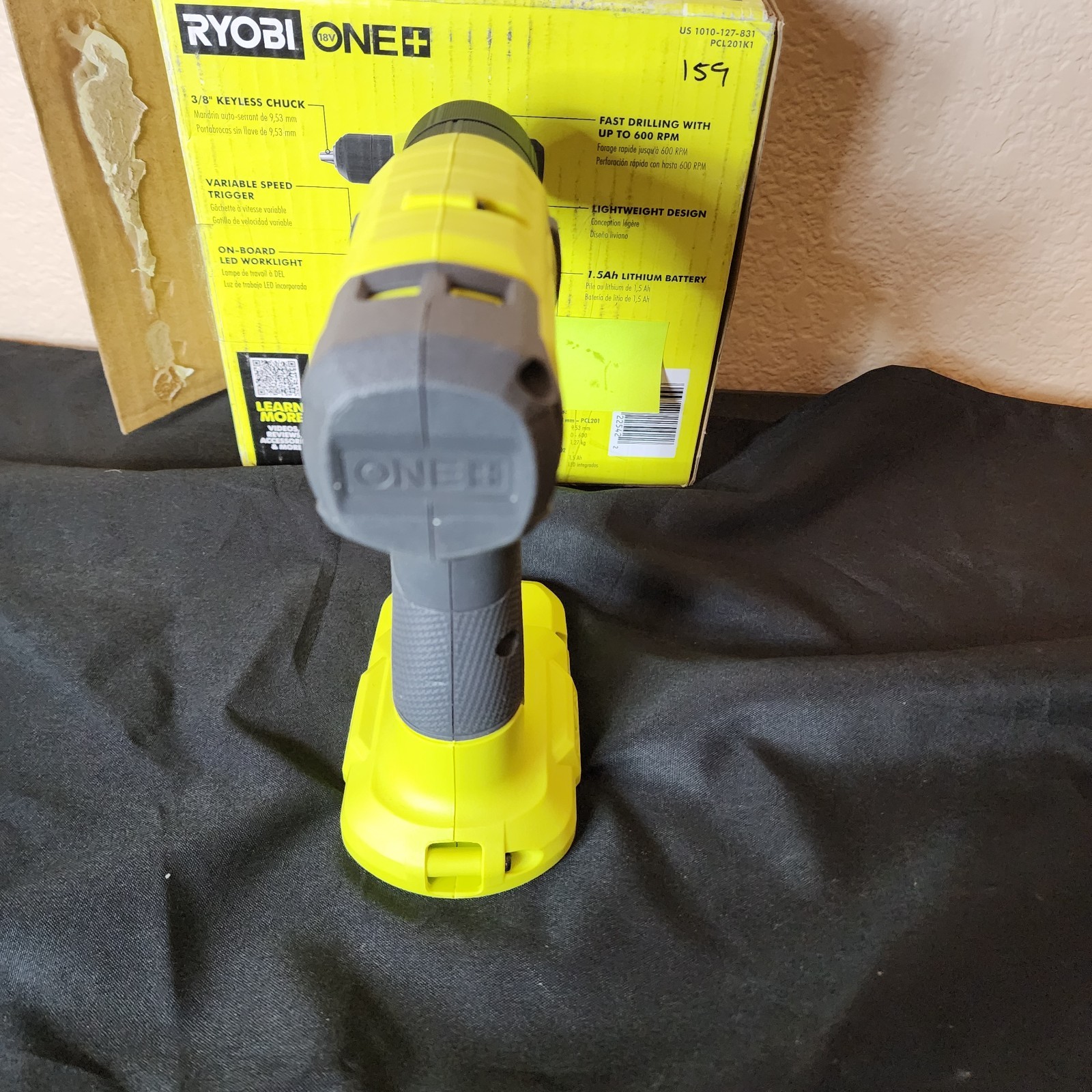 Ryobi PCL201 Mini Drill/Driver Cordless Keyless Chuck Lightweight Green 3/8”