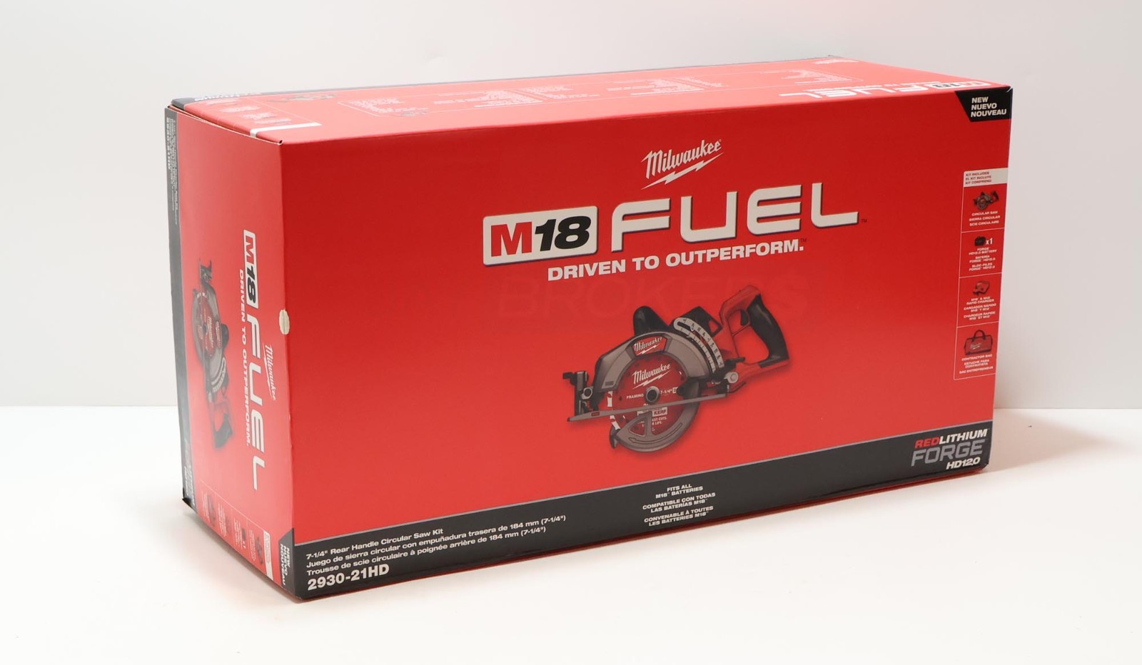 Milwaukee 2930-21HD 7-1/4 in Rear-Handle Circle Saw Kit with HD12.0 & Charger