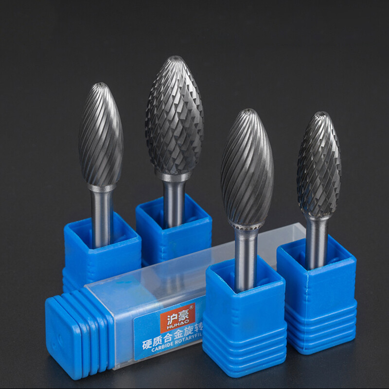 Tungsten Carbide Rotary Burr Bit 6mm Shank Cutting Carving Burrs for Dremel Tool