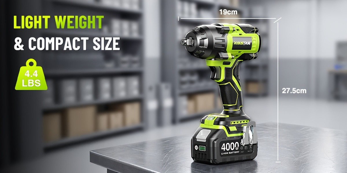 Robustrue Cordless Impact Wrench 1033ft-lbs (1400N.m) for Truck & RV Repairs