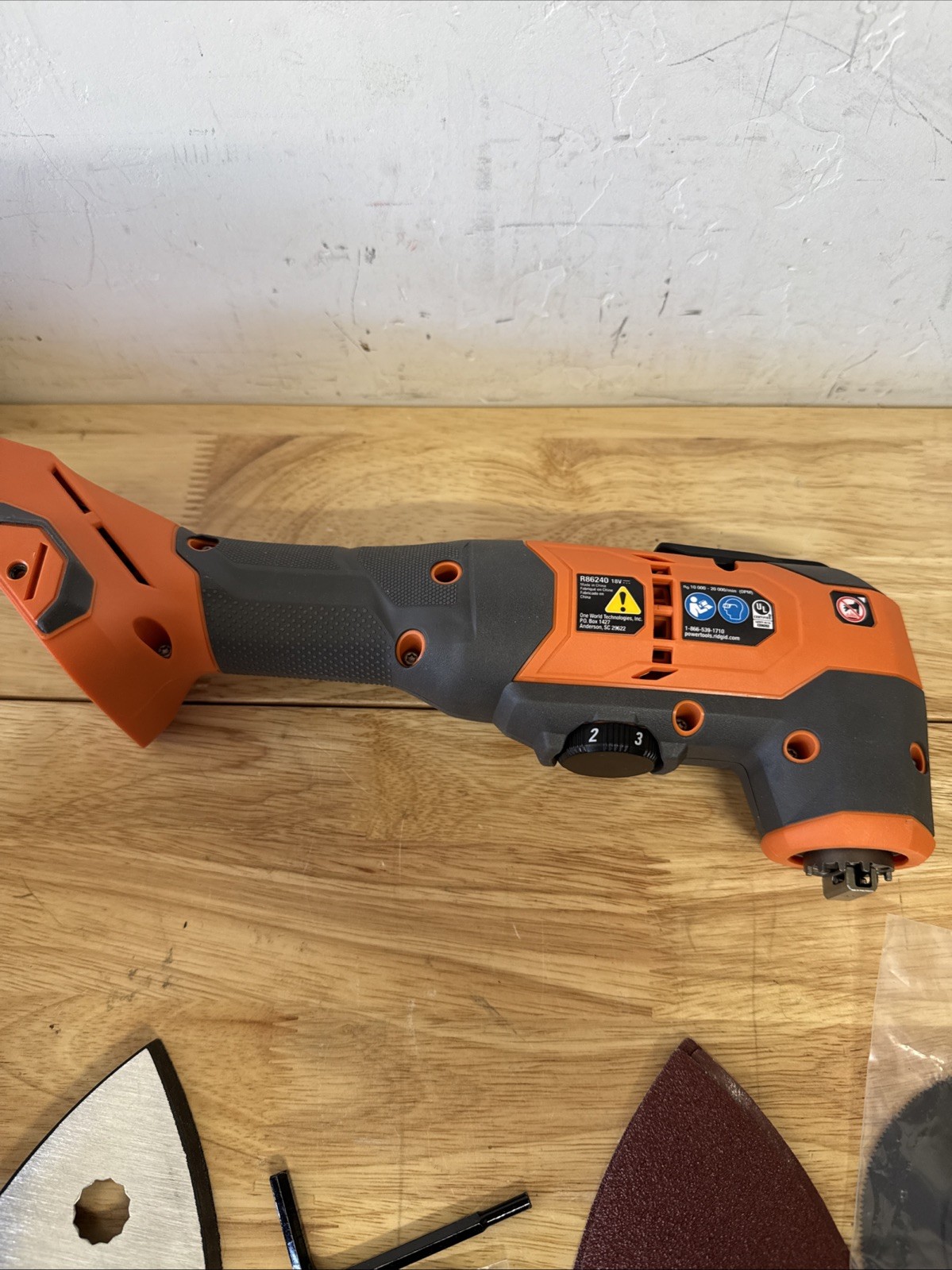 RIDGID R862105B 18V Oscillating Multi-Tool with Tool-Free Head (Tool Only)