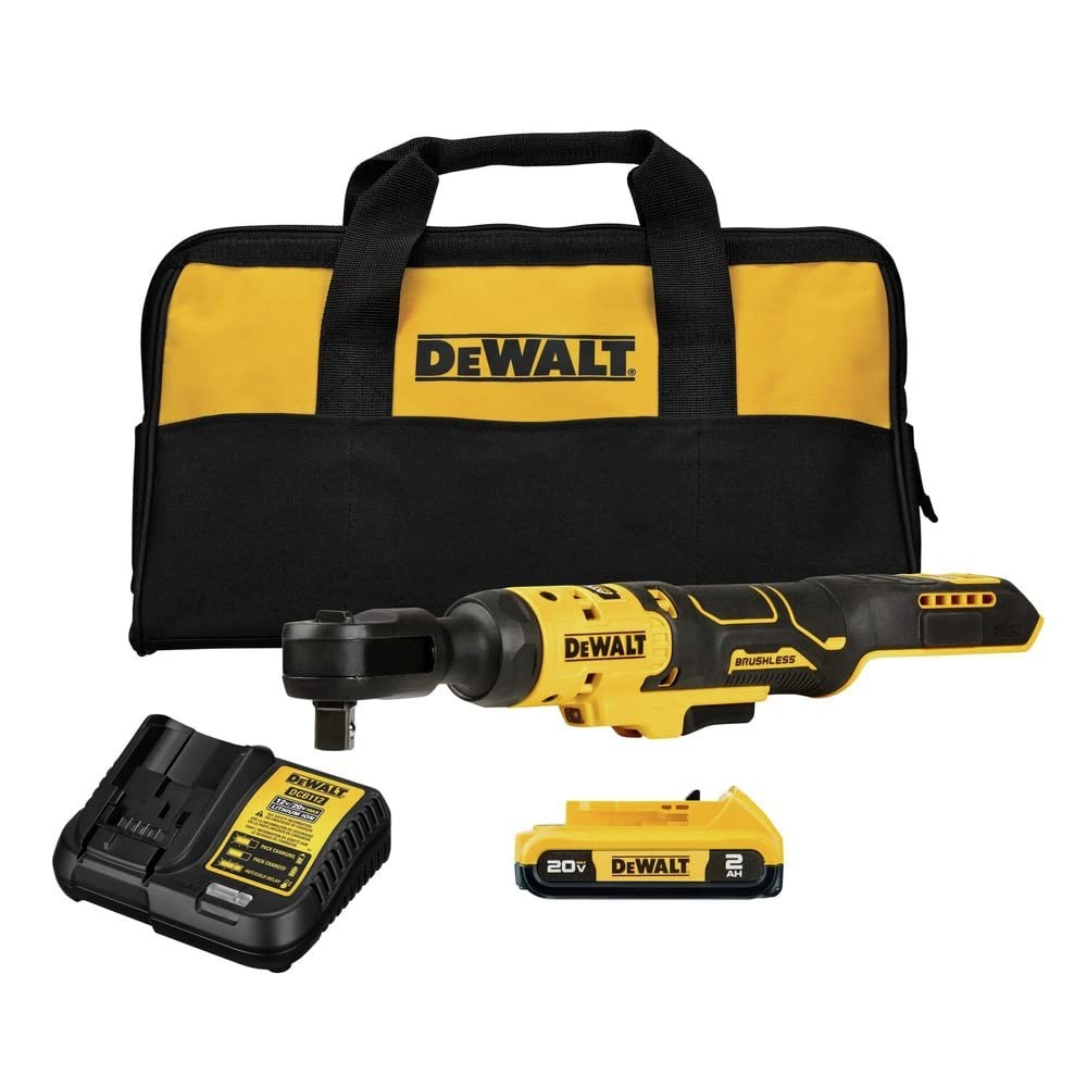 DEWALT DCF512D1 ATOMIC 20V MAX Brushless 1/2&Prime; Cordless Ratchet Kit 2Ah Battery