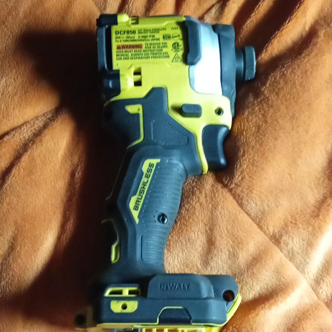 Used DEWALT DCF850 20V MAX Brushless 1/4in Cordless Impact Driver Tool Only