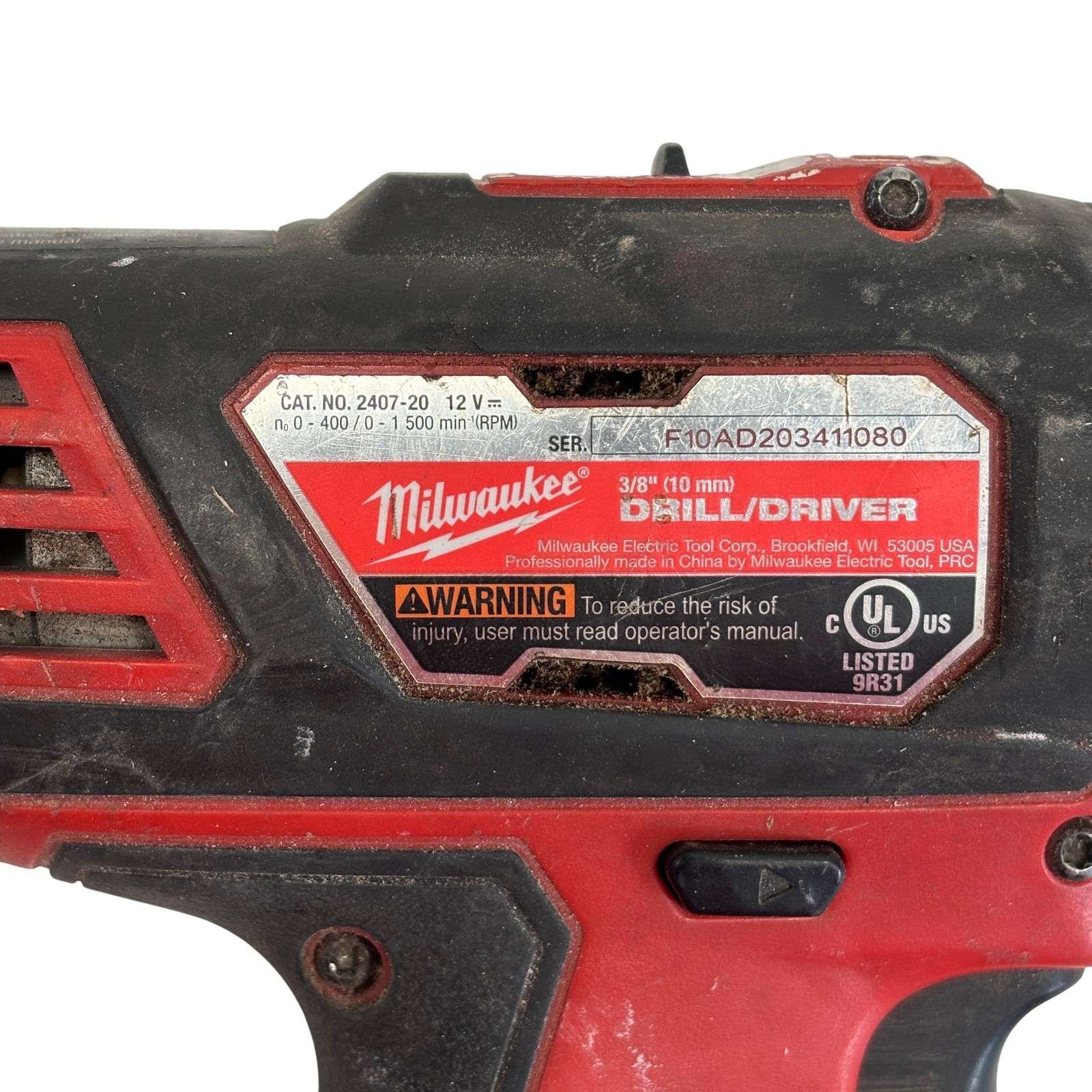 Milwaukee 2407-20 M12 Cordless 3/8&Prime; Drill/Driver – 7063