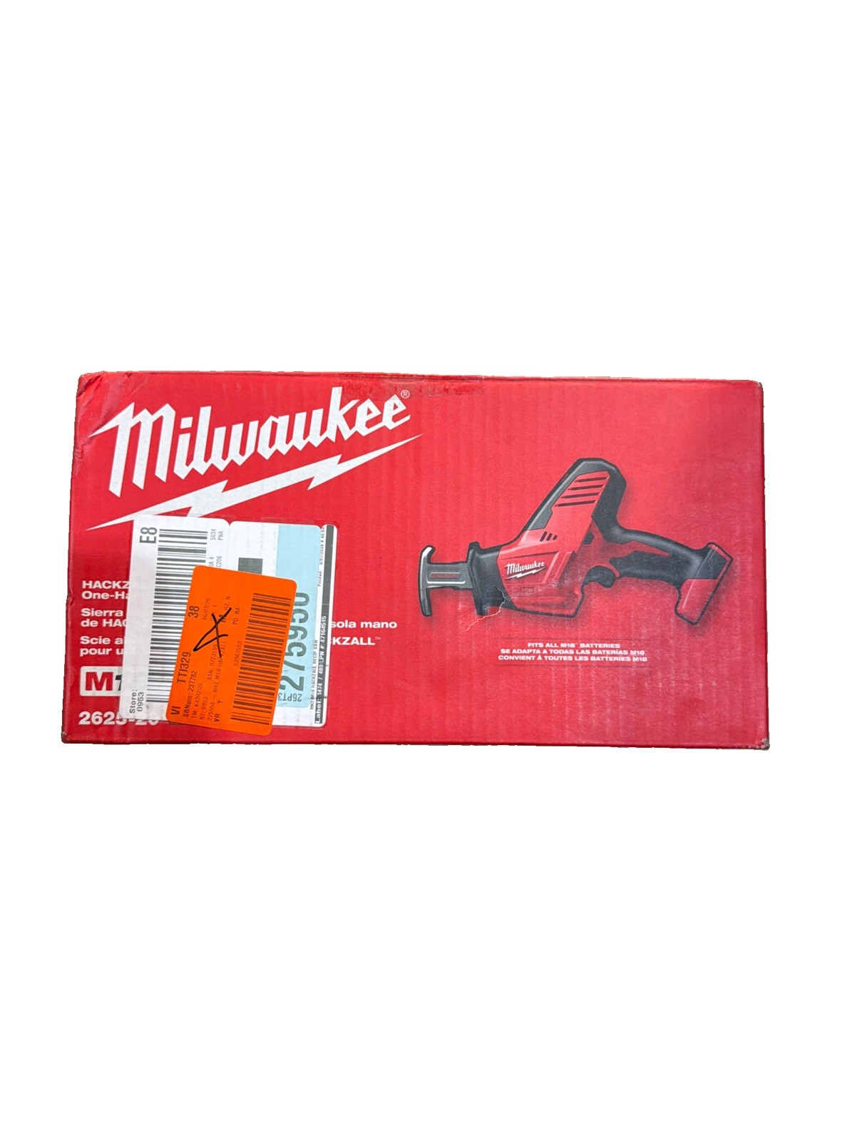 Milwaukee 2625-20 18 Volt M18 HACKZALL Reciprocating Saw