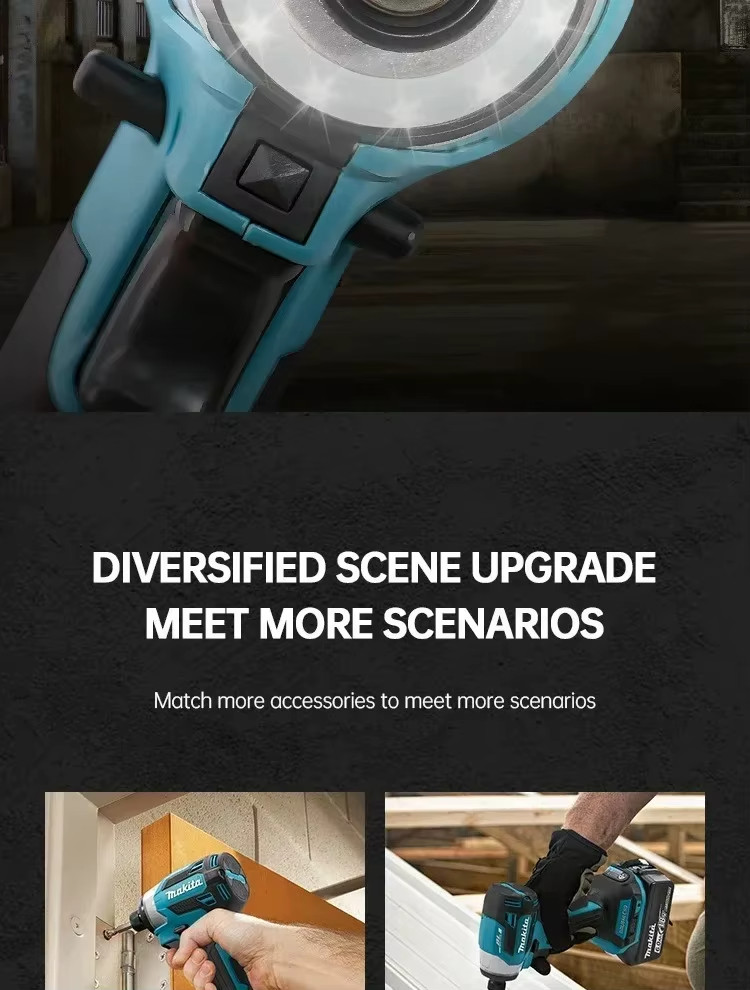 Makita DTD173 18V Cordless Brushless Impact Driver 180Nm with LED & Drill