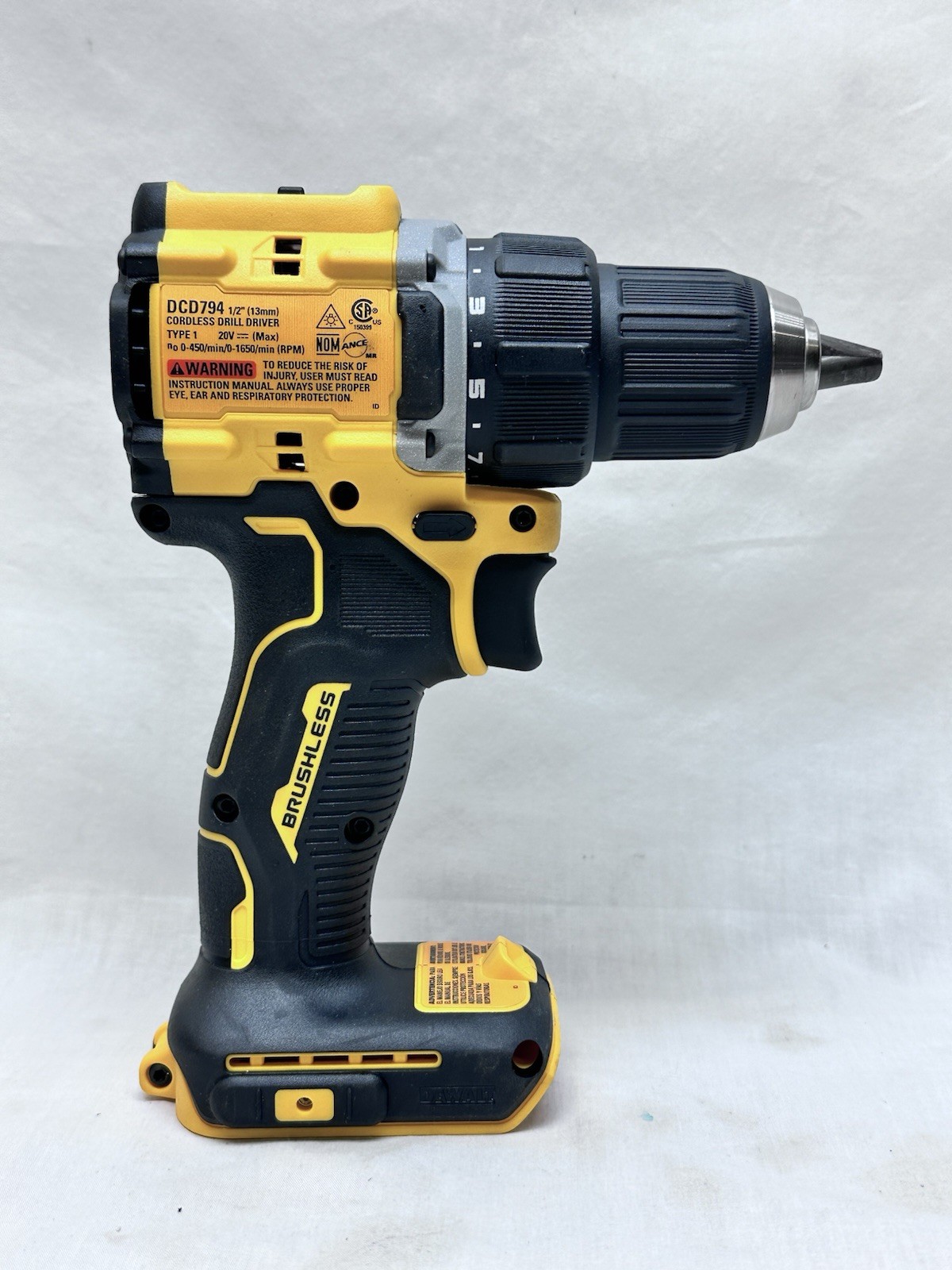 DEWALT DCD794B ATOMIC 20-Volt MAX Brushless 1/2 in. Drill Driver (TOOL ONLY)