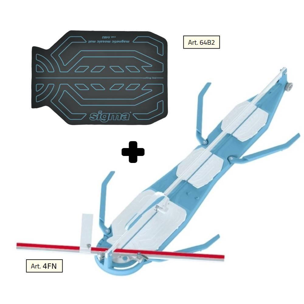 Tile cutter SIGMA 4fn cm 155 push engraving + mat for mosaic 64b2