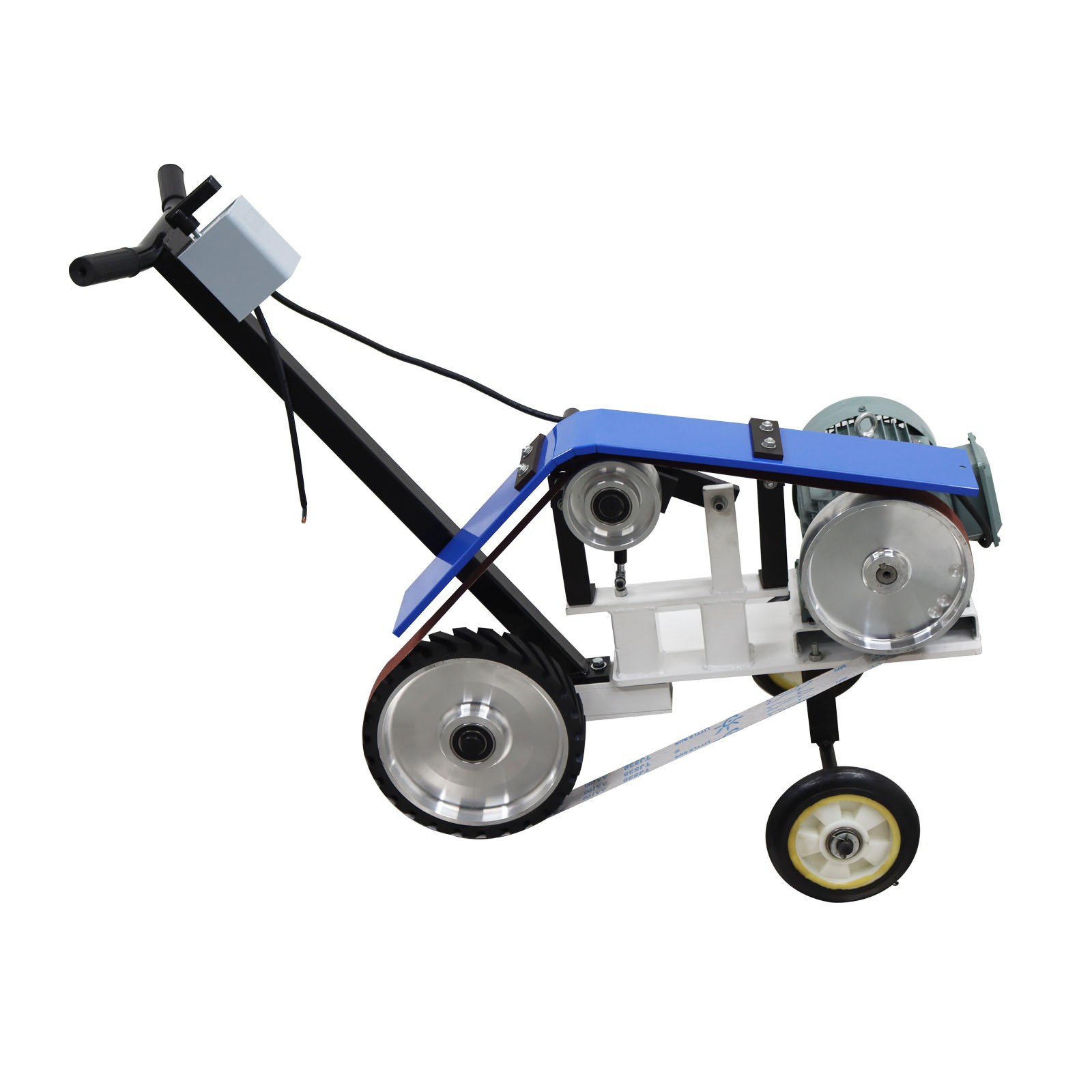 74.8-82in Hand Push Type Belt Sander Machine Belt Grinder Sander 220V 2800R/min