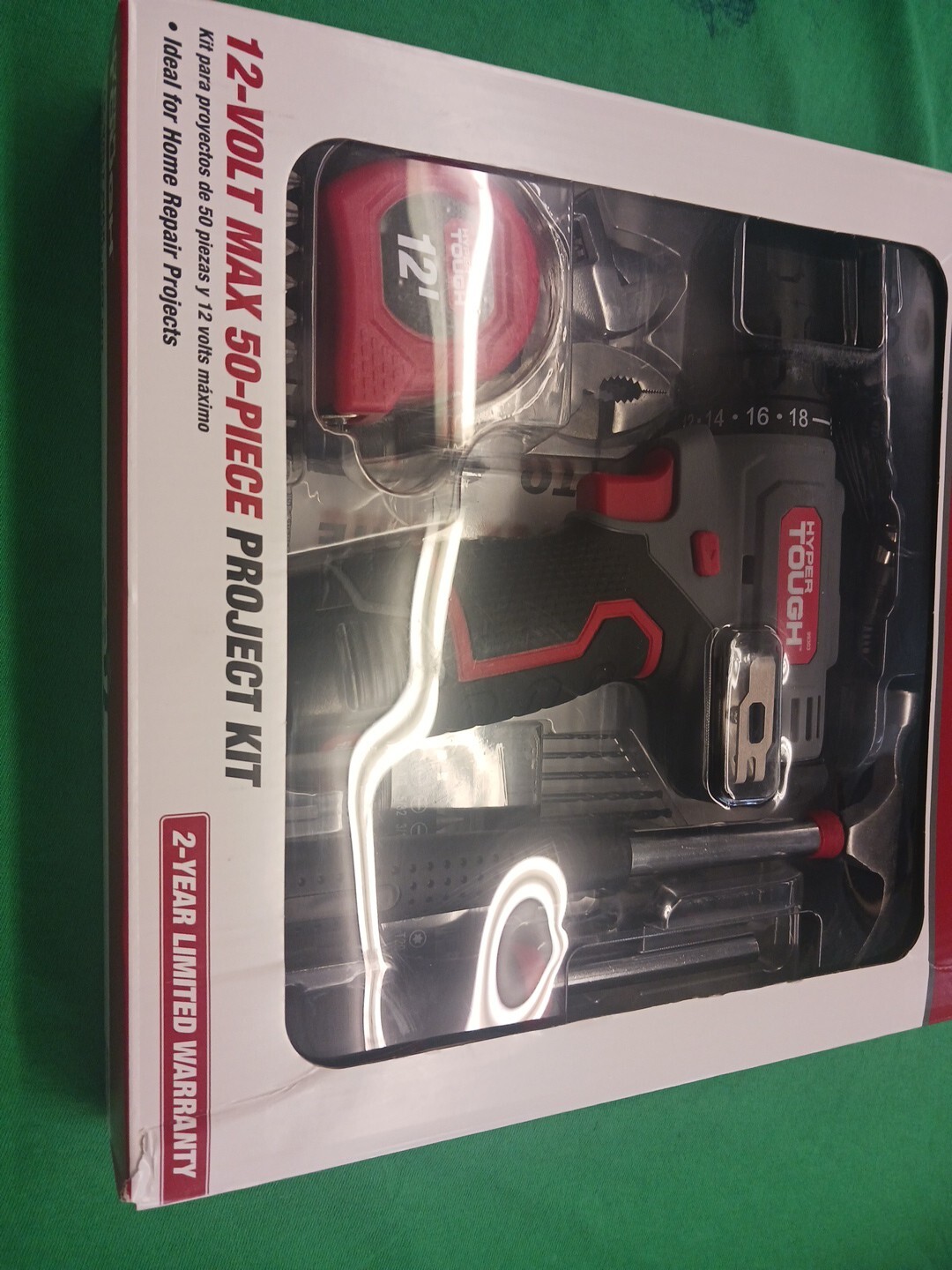 12V Max Lithium-Ion Cordless 3/8-inch Drill Driver 50-Piece Project Kit New