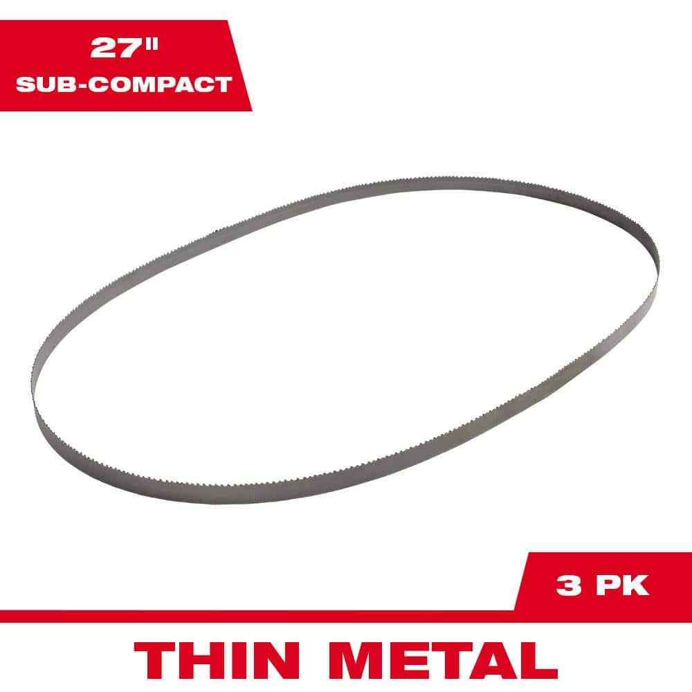 m12 sub-compact 18 tpi band saw blade (3-pack) | milwaukee portable blades new