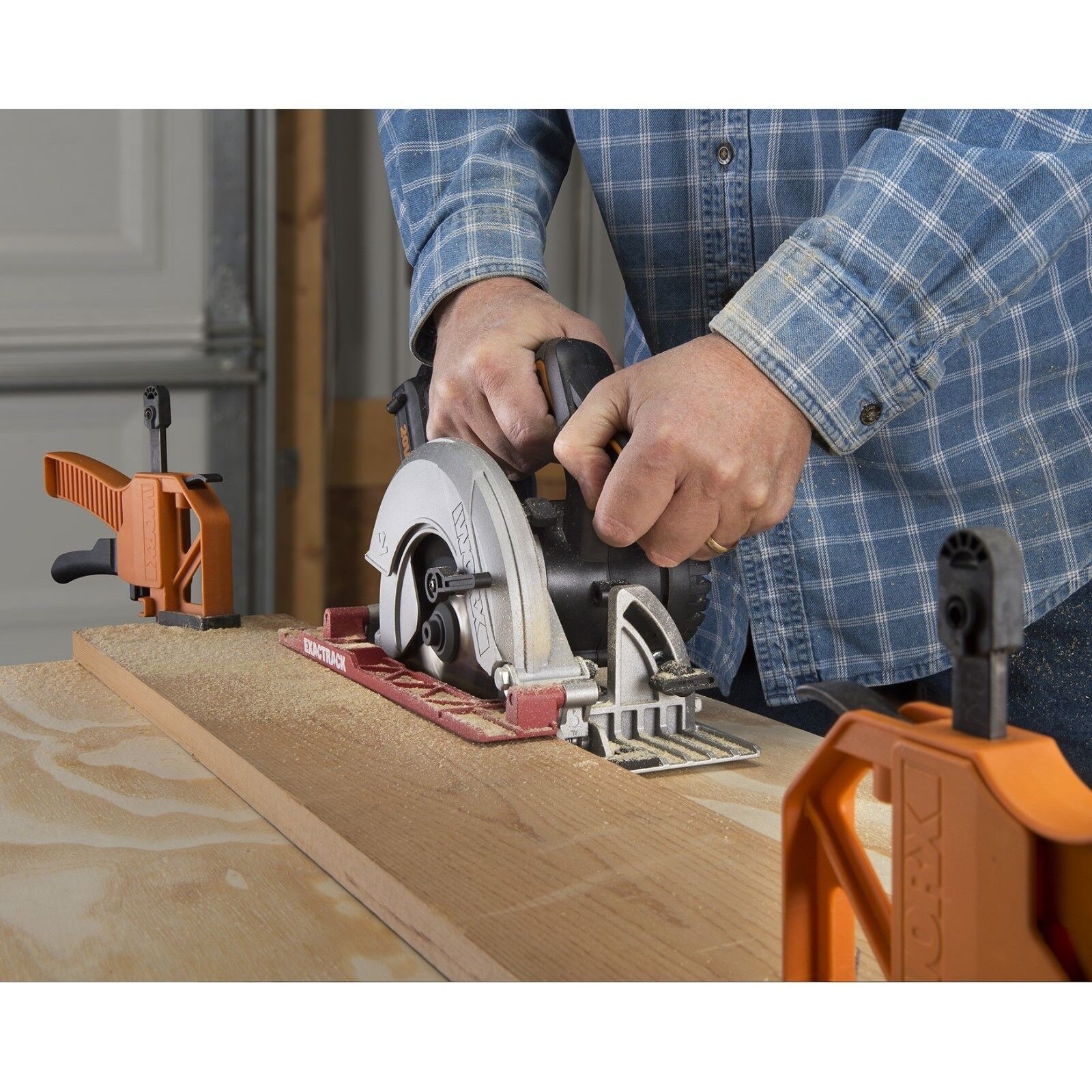 WX530L Worx ExacTrack 20V PowerShare 6-1/2&Prime; Cordless Circular Saw-OB