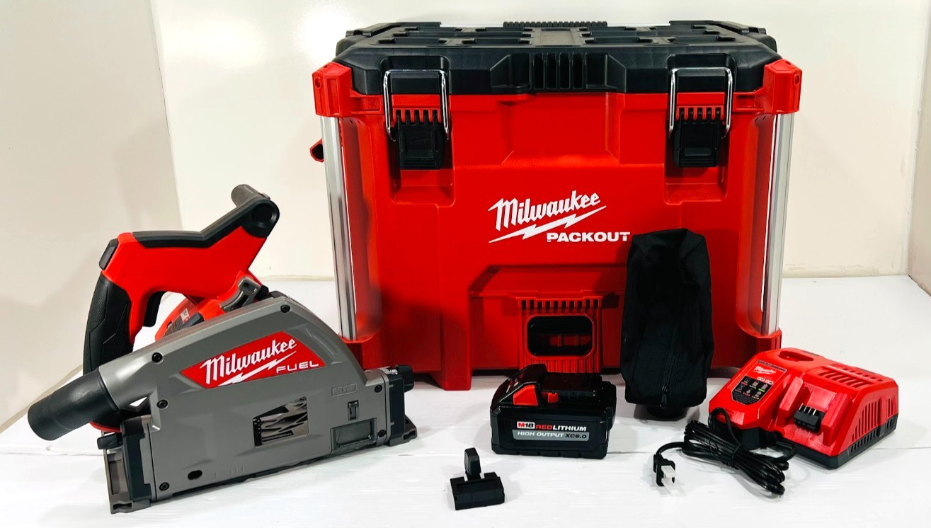 Milwaukee M18 FUEL 6-1/2&Prime; Plunge Track Saw Kit w/PACKOUT CASE 2831-21