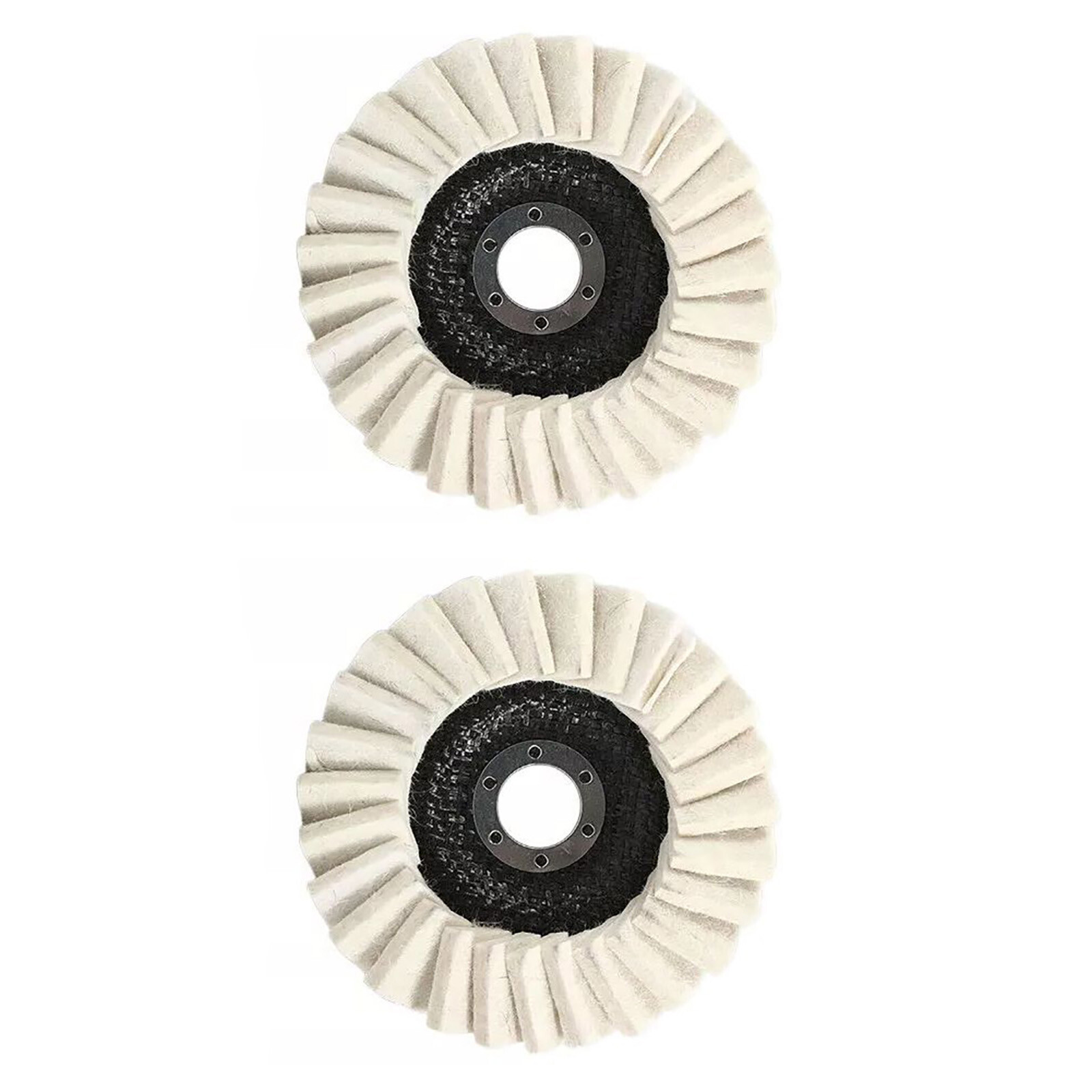 4.5&Prime; Wool Felt Flap Disc Metal working Polishing Buffing Wheel For Angle Grinder