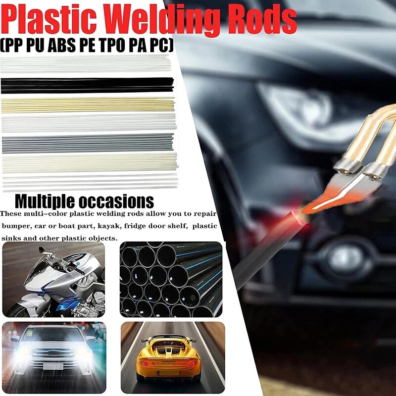 200W Hot Stapler Car Bumper Fender Welder Gun Plastic Repair Kit 1200 Staples