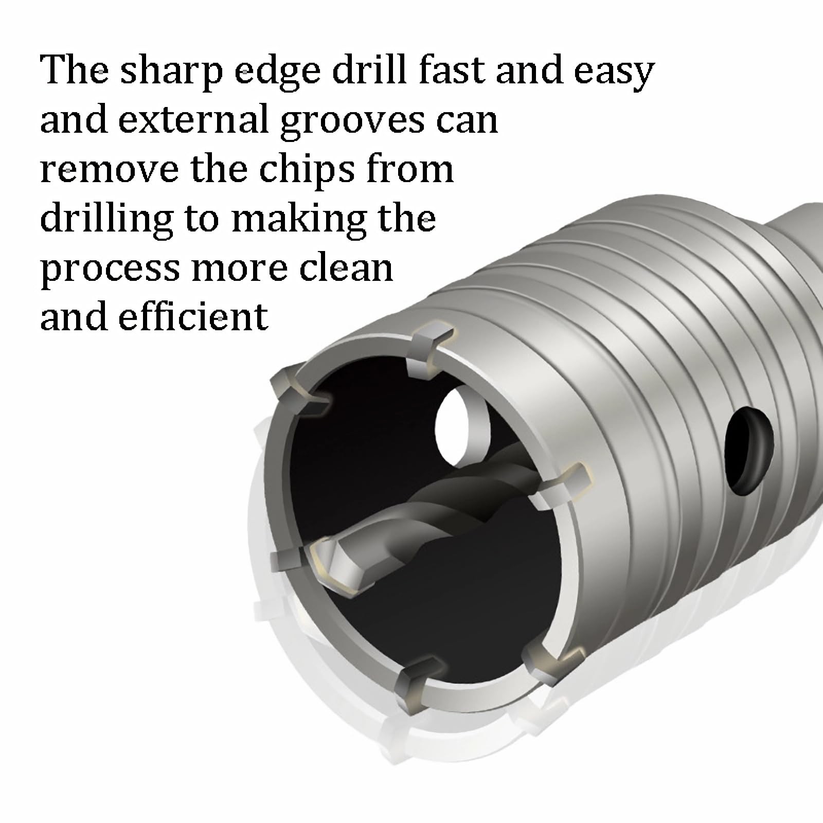 2 Set 2 1/2 Inch Concrete Hole Saw with 220mm 65 millimeters, Metal